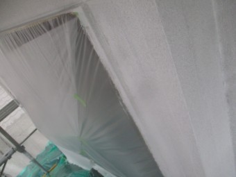 外壁の下塗りが終了しました