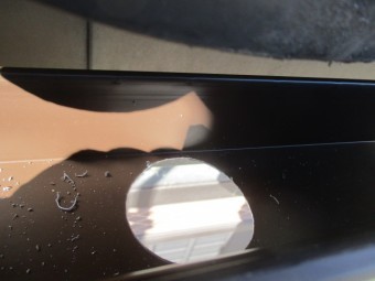 排水穴を開けました