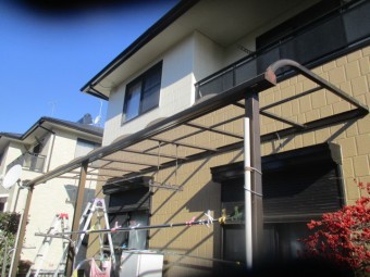 施工前のテラスです