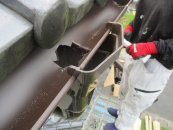 集水器を取り付けました