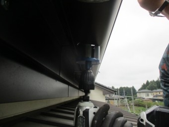 排水穴を開けました