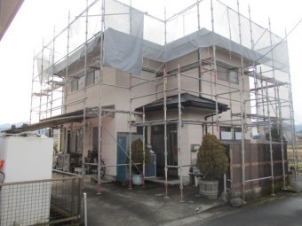本日施工後の全景です