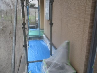 土間養生が終了しました