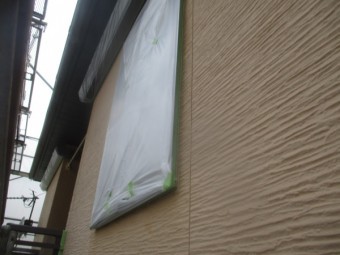 窓の養生をしました