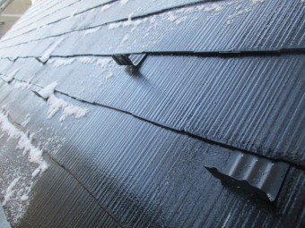 雪止めの取り付けが終了しました