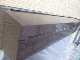 シャッターボックスの中塗り終了です