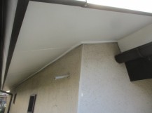 軒天重ね貼りの完工です