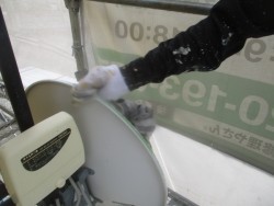 清掃前のアンテナの状態です