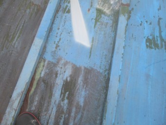 高圧洗浄中です