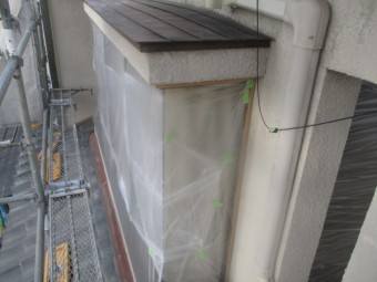 出窓養生が終了しました