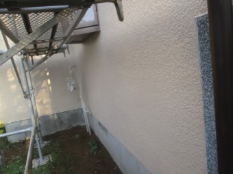 1階外壁の完工です