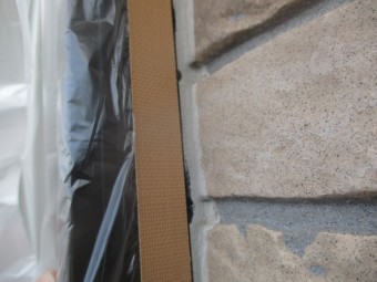 マスカーの貼り付け状態です