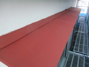 霧よけに錆止め塗装をしました