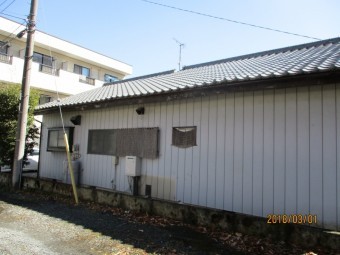 北面です