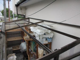 施工前の状態です。