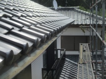軒樋を撤去しました