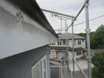 軒樋金具を撤去しました
