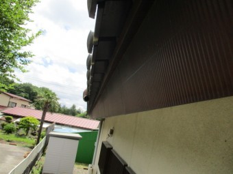 軒樋を撤去しました