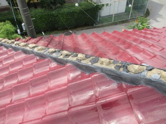 全体の台面に水シャットを詰め終わりました