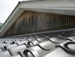 入母屋の格子施工前です