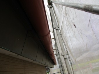 雨樋のサビ止めが終了しました