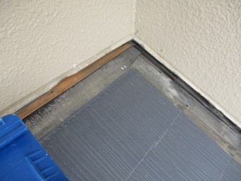 壁水切りを撤去しました