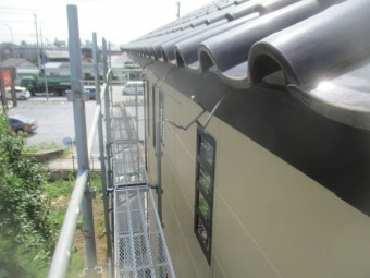 軒樋を撤去しました