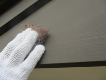 破風板金のケレン中です