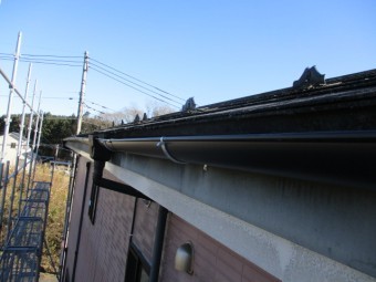 雨樋の取り付けが終了しました
