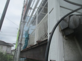 高圧洗浄中です