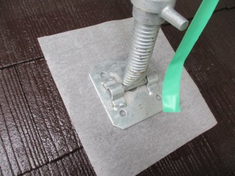足場の足を入れ替えました