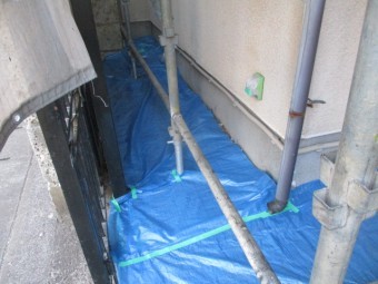 土間養生です