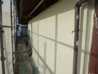 2階の上塗り塗装が終了しました