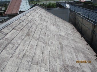 宇都宮市K様、屋根高圧洗浄後
