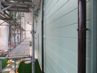 南面の施工後の状態です