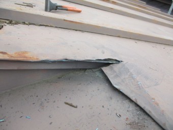 板金の加工をしました