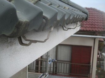 軒樋を撤去しました