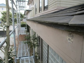 軒樋金具を撤去しました