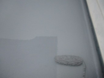 防水塗装の中塗り2回目です