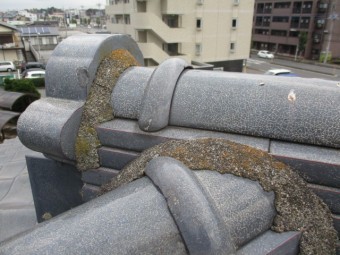 施工前の鬼首周りの状態です