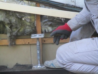 小屋束を取り付けました