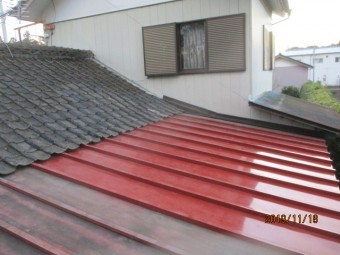 本日の施工後の状態です