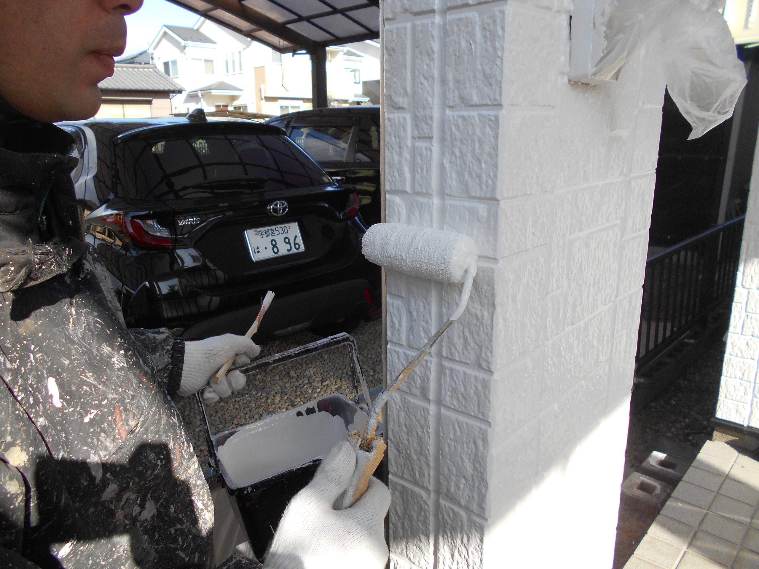 上塗りによる仕上げ