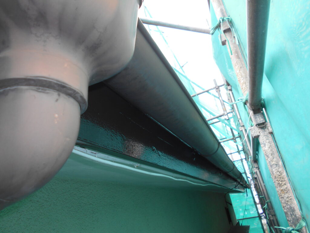 破風板上塗り塗装終了