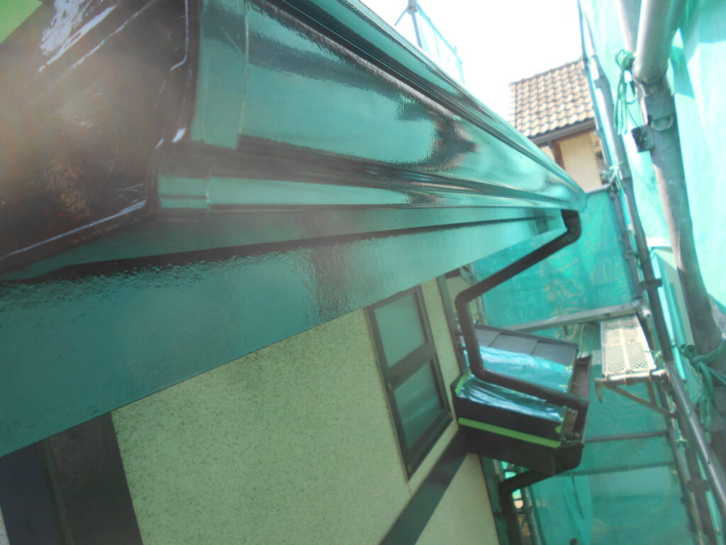 鼻隠し中塗り終了