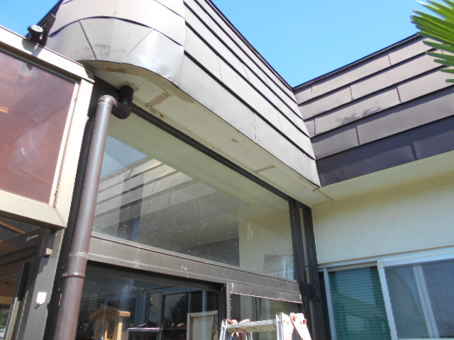 施工前の軒天