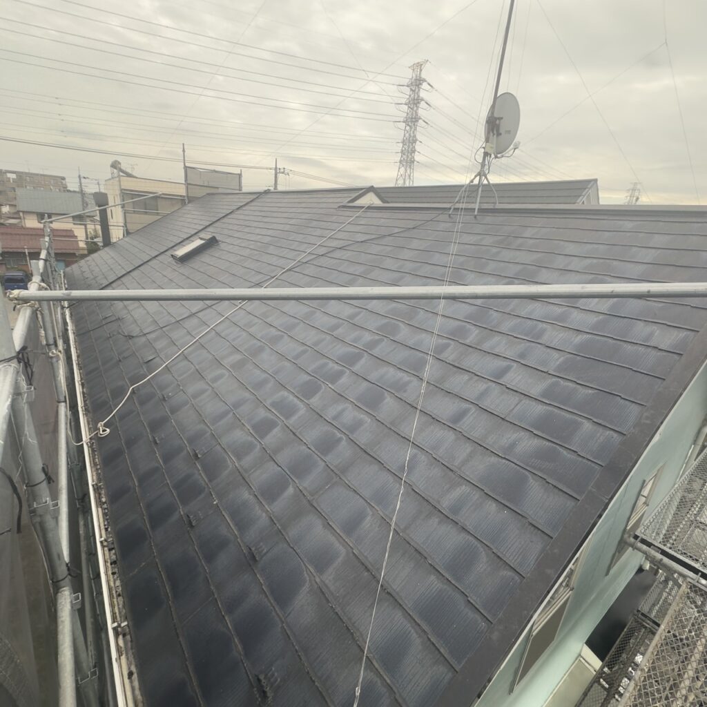 洗浄後の大屋根の状態です