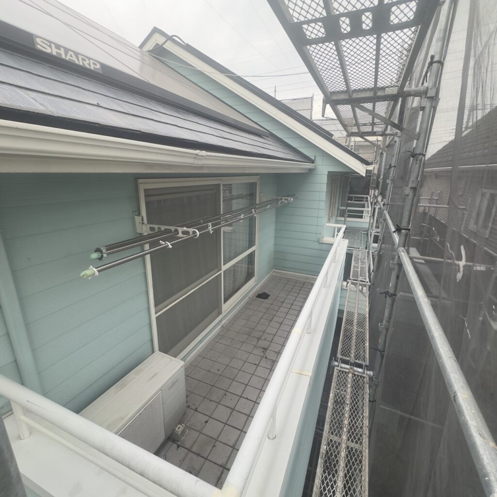 洗浄後の外壁の状態です