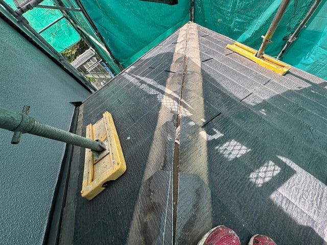棟板金撤去終了