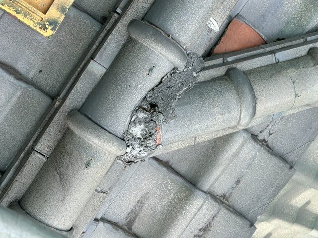 施工前の漆喰の状態